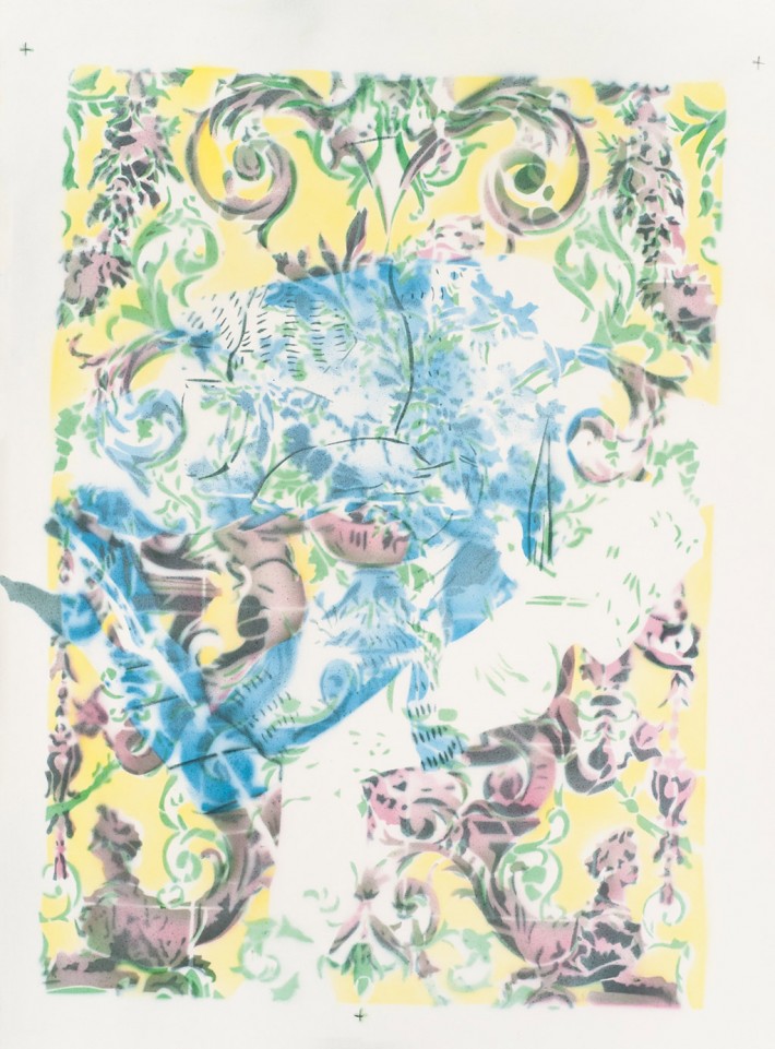 Zephyr & Jacinthe 2014, acrylique s/papier, 78 x 56 cm